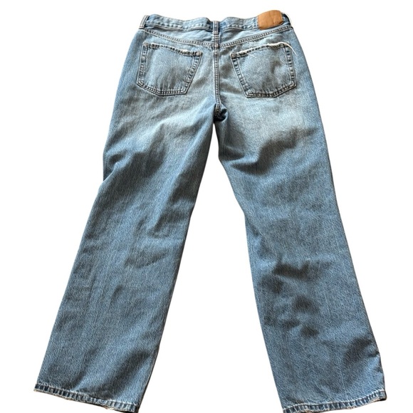 Aéropostale Skater Jeans Size 8 Distressed Light Wash Wide Leg Denim - Picture 2 of 2